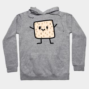 Cute Jewish Holiday Passover Matzah Man Character Cartoon Doodle, made by EndlessEmporium Hoodie